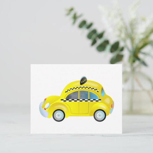 Taxi Briefkaart (Staand voorkant)