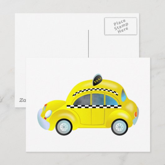 Taxi Briefkaart (Voorkant / Achterkant)