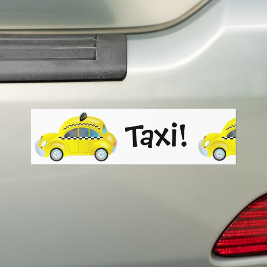 Taxi. Bumpersticker (Op auto)
