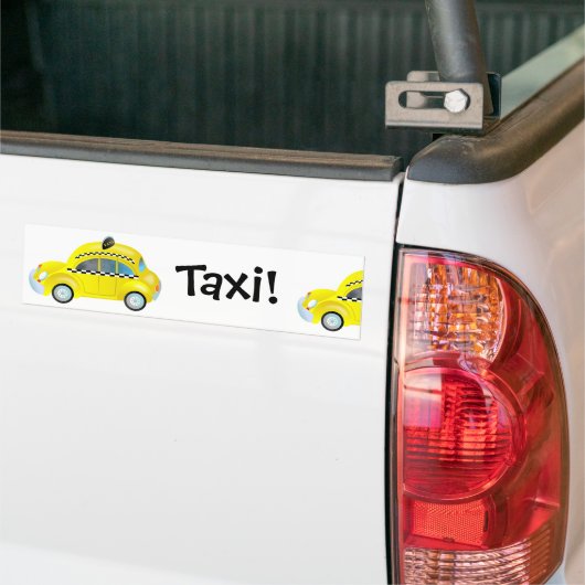 Taxi. Bumpersticker (Op Truck)