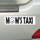 TAXI-BUMPERSTICKER VAN DE MOM BUMPERSTICKER (Op auto)