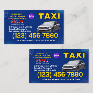 TAXI BUSINESS CARD VISITEKAARTJE