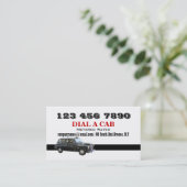 Taxi cab british london black visitekaartje (Staand voorkant)