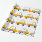 Taxi Cab Cadeaupapier (Uitgerold)