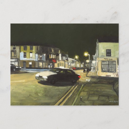 Taxi Cab, Cardiff, Wales, Verenigd Koninkrijk Briefkaart (Voorkant)