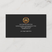 Taxi Cab Dashboard Uitzicht Night Time Cab Service Visitekaartje (Achterkant)