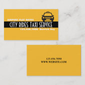 Taxi Cab Driver Services Visitekaartje (Voorkant / Achterkant)