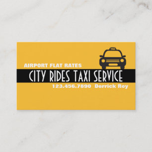 Taxi Cab Driver Services Visitekaartje