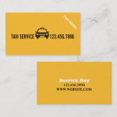 Taxi Cab Driver Services Visitekaartje (Voorkant / Achterkant)