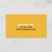 Taxi Cab Driver Services Visitekaartje (Achterkant)