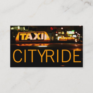 Taxi, Cab, Driver, Transportation Visitekaartje