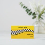 Taxi Cab Driver Visitekaartje (Staand voorkant)