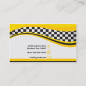 Taxi Cab Driver Visitekaartje (Achterkant)