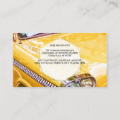 TAXI CAB, GECONTROLEERDE CABS VISITEKAARTJE (Achterkant)