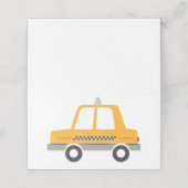 Taxi Cab Plaatskaartje (Buitenkant ongevouwen)