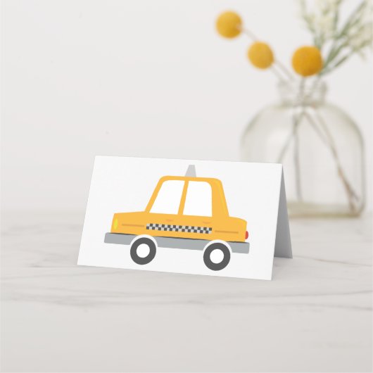 Taxi Cab Plaatskaartje (Voorkant)