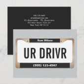 Taxi Cab Service Auto Gelicentieerd Bord Briefkaart (Voorkant / Achterkant)