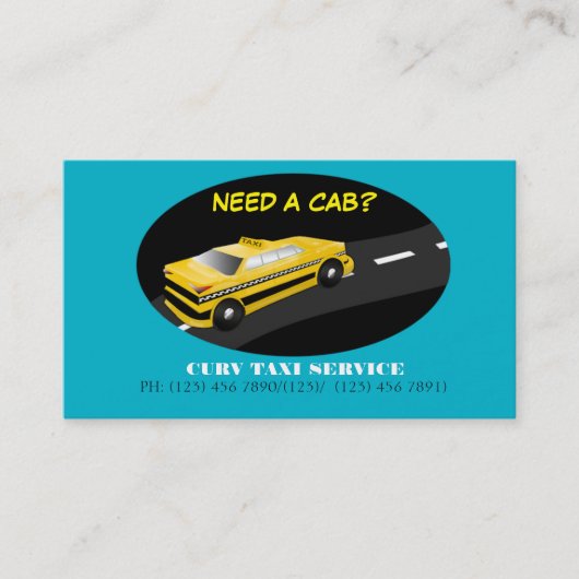 Taxi Cab Service Visitekaartje (Voorkant)