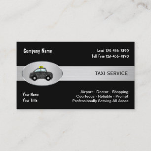 Taxi Cab Service Zakelijke Kaarten Visitekaartje