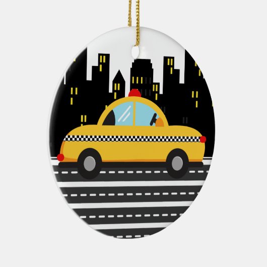 TAXI Cab - SRF Keramisch Ornament (Rechts)