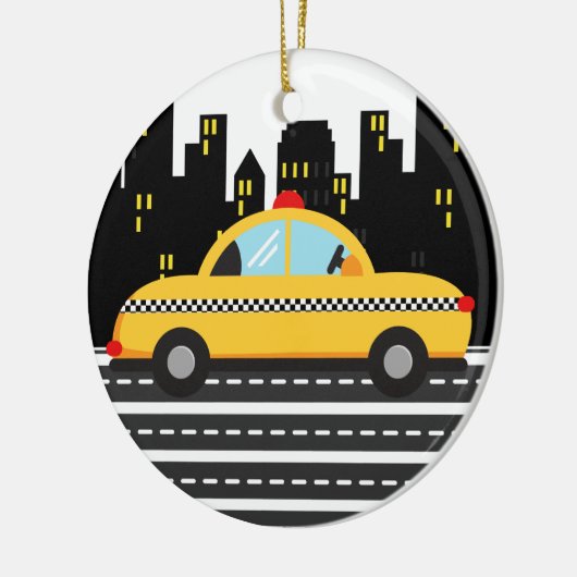 TAXI Cab - SRF Keramisch Ornament (Links)