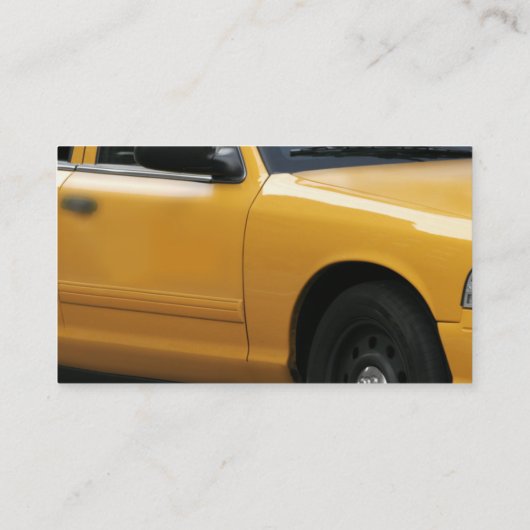 Taxi Cab Visitekaartjes (Achterkant)