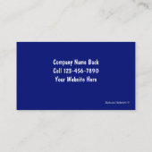 Taxi Cab Visitekaartjes (Achterkant)