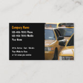 Taxi Cab Visitekaartjes (Voorkant)