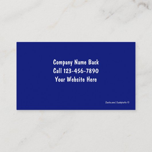 Taxi Cab Visitekaartjes (Achterkant)