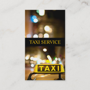Taxi, cabine, chauffeur, Visitekaartje voor vervoe