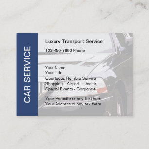 Taxi Car Service-Visitekaartjes Visitekaartje