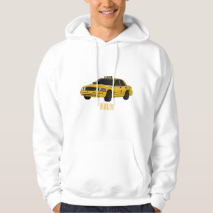 Taxi cartoon illustratie hoodie