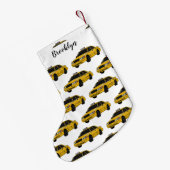 Taxi cartoon illustratie kleine kerstsok (Achterkant (Hangend))