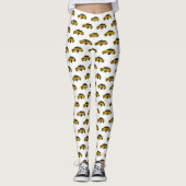 Taxi cartoon illustratie leggings (Voorkant)