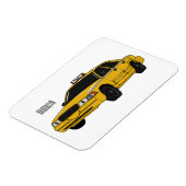 Taxi cartoon illustratie magneet (Linkerzijde)