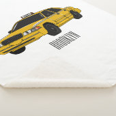 Taxi cartoon illustratie sherpa deken (3/4)