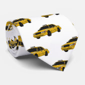 Taxi cartoon illustratie stropdas (Opgerold)