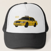 Taxi cartoon illustratie trucker pet (Voorkant)