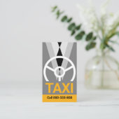 Taxi Chauffeur Driver Service Visitekaartje (Staand voorkant)