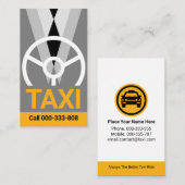 Taxi Chauffeur Driver Service Visitekaartje (Voorkant / Achterkant)