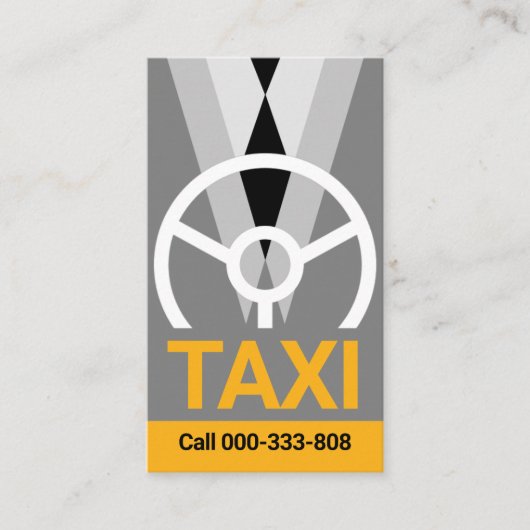 Taxi Chauffeur Driver Service Visitekaartje (Voorkant)