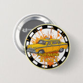 Taxi Chauffeur Ronde Button 5,7 Cm (Voorkant /achterkant)