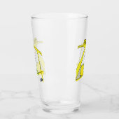 Taxi Chauffeur Stickman Glas (Links)
