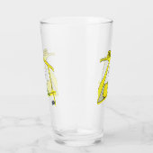 Taxi Chauffeur Stickman Glas (Rechts)