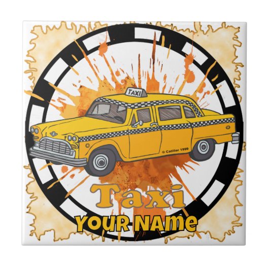 Taxi Chauffeur Tegeltje (Voorkant)