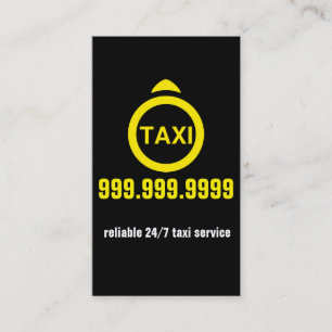 Taxi Chauffeur Vervoer Bedrijfsactiviteiten Visitekaartje
