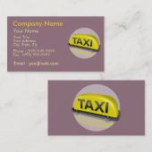 Taxi-chauffeur Visitekaartje (Voorkant / Achterkant)