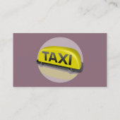 Taxi-chauffeur Visitekaartje (Achterkant)