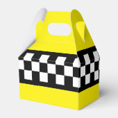 Taxi Check Stripe Patroon Bedankdoosjes (Achterkant)