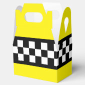 Taxi Check Stripe Patroon Bedankdoosjes (Geopend)